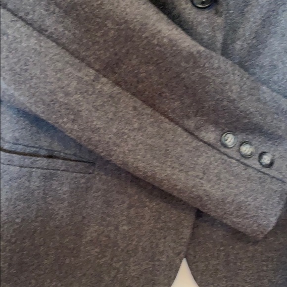 Blazer gray 42 medium wool Italy Benetton jacket - Picture 3 of 6